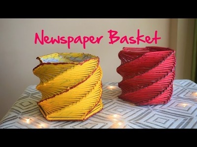 DIY | Newspaper Basket  | paper craft ideas | parulpawar