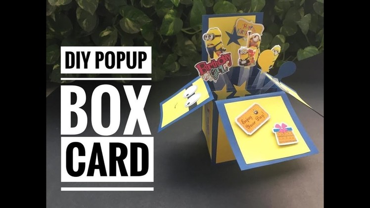 DIY popup card | How to make a Popup Card | Exploding Box |Easy crafts |  Soumya Dubey | 2018