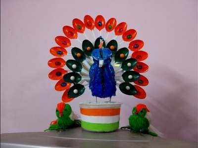 DIY Republic Day Craft | Easy Republic Day Special decoration | Tricolor birds making Ideas
