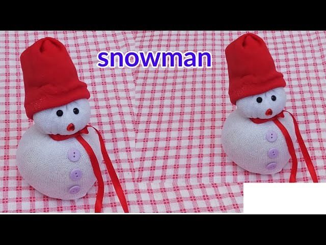 DIY Snowman | making easy socks snowman | Christmas craft idea for kids | Christmas decoration ideas