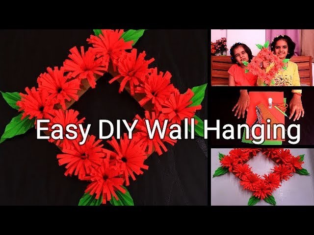 DIY Wall Hanging || Christmas decoration Ideas || easy craft ideas for kids || SaanveeKhushee