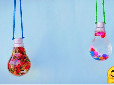 Diy Waste Bulb Reuse idea ||best out of waste ||Room decor Wall hanging Recycle of bulb