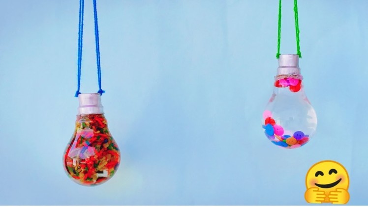 Diy Waste Bulb Reuse idea ||best out of waste ||Room decor Wall hanging Recycle of bulb