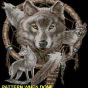 CRAFTS  Dream Catcher & Wolves Cross Stitch Pattern***LOOK***Buyers Can Download Your Pattern As Soon As They Complete The Purchase