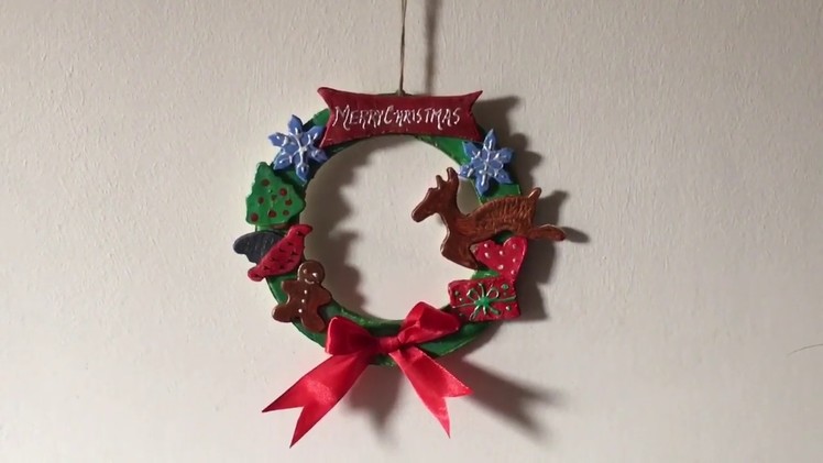 Easy Christmas craft. Easy Christmas wreath