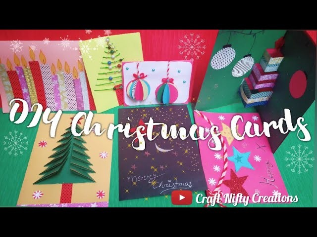 Easy Handmade Christmas Cards Ideas | #DIY #Christmas #Handmade | Craft Nifty Creations