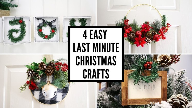 Four Last Minute Christmas Craft Ideas with Dollar Tree