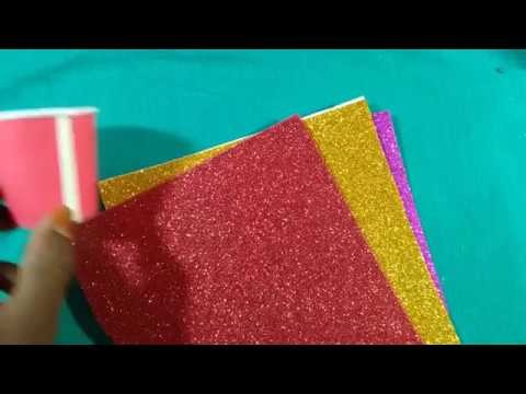 Giltter  Paper Craft|| Glitter paper life hacks||Craftb Ghor