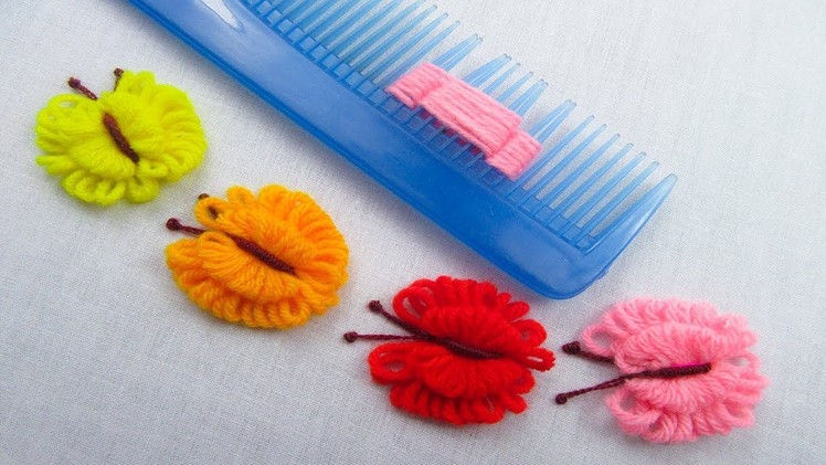 Hand Embroidery Amazing Trick, Easy Butterfly Embroidery Trick, Easy Sewing Hack