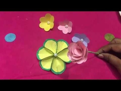 Home Made of waste paper craft idea | How to make paper flower with waste paper | easy craft idea
