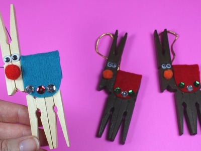 How to Make a Clothespin Reindeer | Christmas Craft for Kids