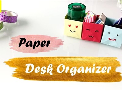 How to make a desk organizer with paper | Paper crafts | diy arts and crafts | kids crafts