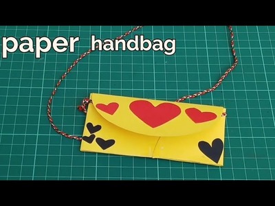 How to make a paper handbag | paper handbag craft ideas Handmade tutorial