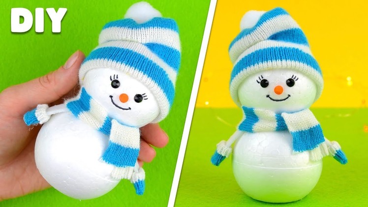 How to make a Snowman | Christmas craft for kids & New Year decor