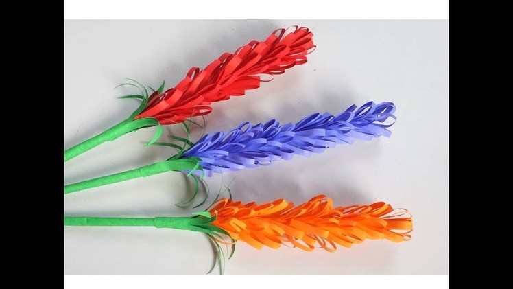 How to make Beautiful Lavender Paper Flowers | Easy Paper Craft Idea | Easy DIY Craft Idea