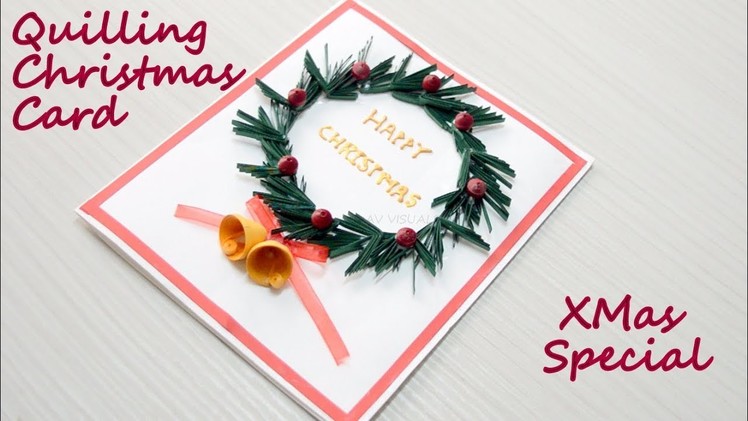 How to make Christmas Cards | DIY Paper Quilling Greeting Card | AV VISUALS