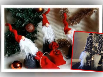 How to make Christmas gnomes. Scandinavian Tomte Nisse Christmas Gnome DIY Tutorial