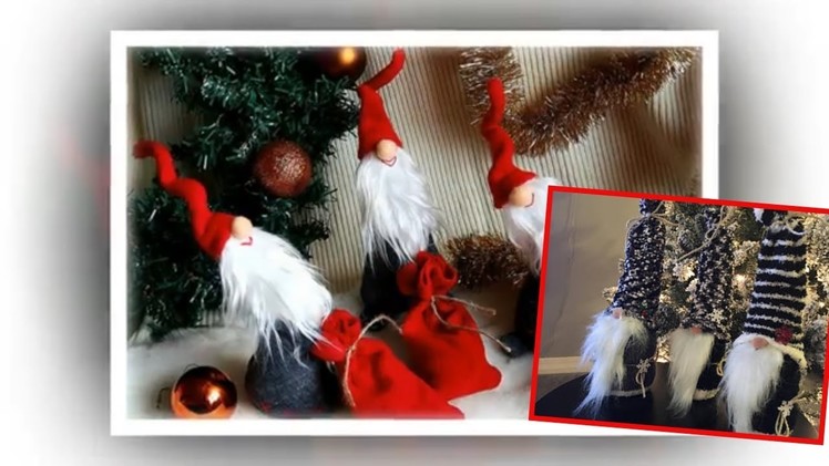 How to make Christmas gnomes. Scandinavian Tomte Nisse Christmas Gnome DIY Tutorial