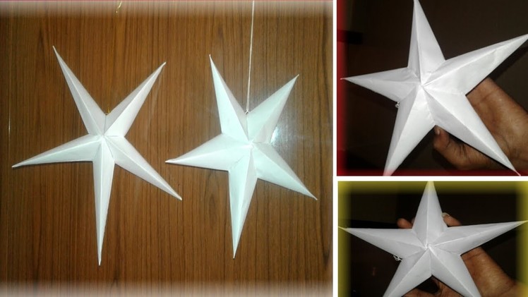 How To Make Christmas Paper Star ||Craft Paper star Home decorating#3