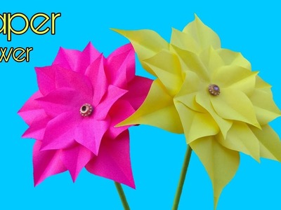 How To Make Flowers With Papar : craft paper flowers DIY | ART AMAZING