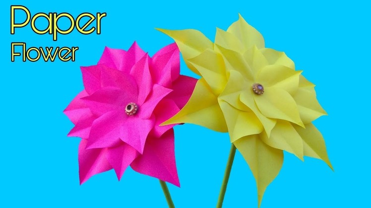 How To Make Flowers With Papar : craft paper flowers DIY | ART AMAZING