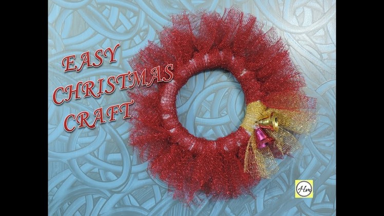 How to make of beautiful  christmas wreath | Easy  christmas craft ideas