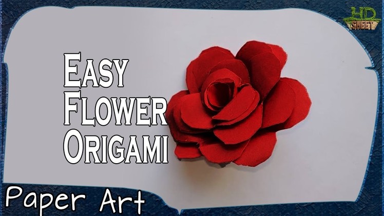 How to make Origami Flower | Easy handmade craft | Paper Art