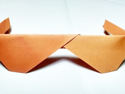 How to make Origami Sunglasses - Paper Sunglasses making instructions