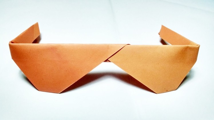 How to make Origami Sunglasses - Paper Sunglasses making instructions