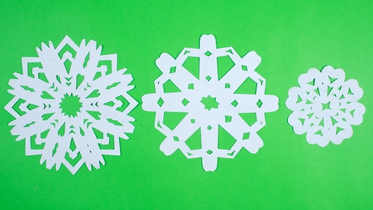 HOW TO MAKE PAPER SNOWFLAKES FAST, EASY AND BEAUTIFUL