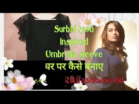 How to make Umbrella sleeves || Ruffles sleeves tutorial || DIY ||