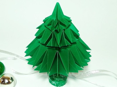 NEW easy origami Christmas tree. Paper Christmas tree. Ideas for Christmas