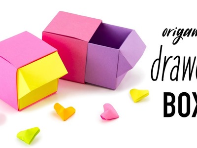 Origami Drawer Box Tutorial - DIY Organiser - Paper Kawaii