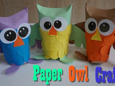 Owl Craft Paper  For Kids ||  How to make a paper Owl