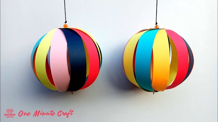 Paper Ball for Decoration | 1 Minute Craft