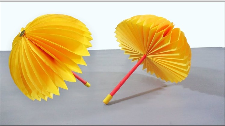 Paper Crafts For Kids Easy - Paper Umbrella Craft Step By Step Tutorial
