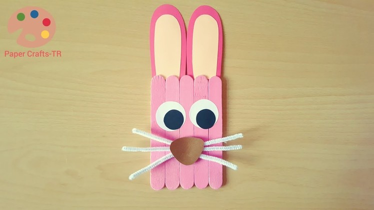 Rabbit Craft with Popsicle Sticks