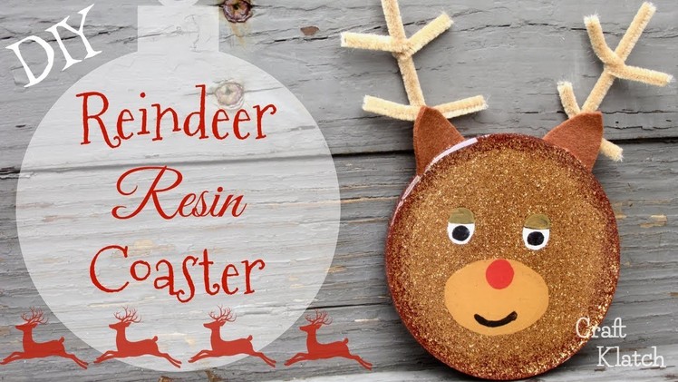 Reindeer Resin Coaster Christmas DIY | Another Coaster Friday | Craft Klatch