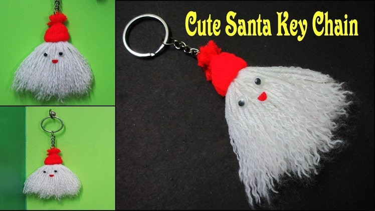 Santa Key Chain Craft | How To Make Merry Christmas Santa Key Chain | DIY Yarn Cute Key Chain Craft