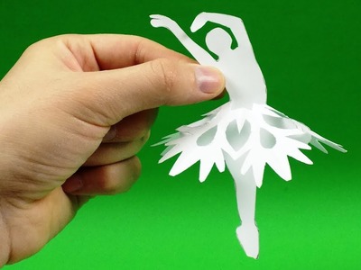 Snowflake paper easy ❄ Snowflake ballerinas paper craft