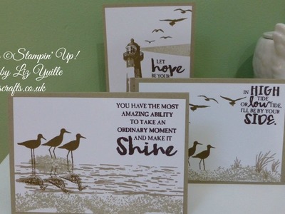 Stampin Up Tutorials - #67 High Tide Note Cards