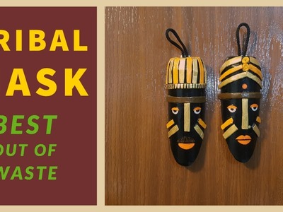 Tribal mask at home || Tribal mask diy || Plastic bottle craft ideas || Mask making ideas