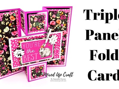 Triple Panel Fold Card | Fun Fold Cards | Mixed Up Craft