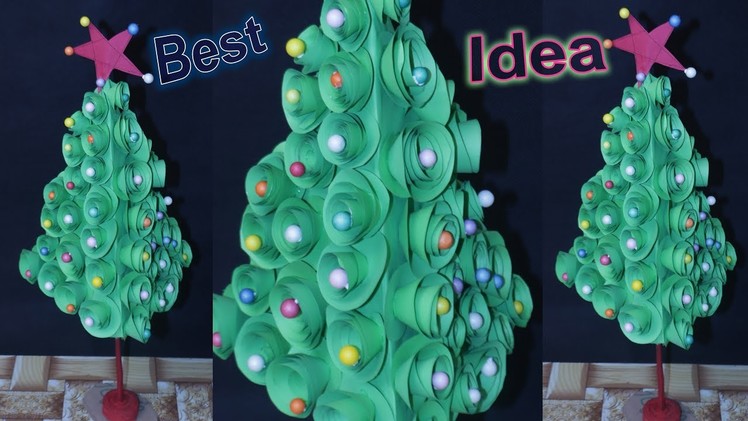 Try This ! Christmas Tree Craft || In this Christmas You can Try This Best Out of Waste Idea at Home