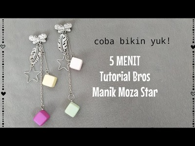 TUTORIAL BROS Manik MOZA STAR ( jewelry making ) easy craft