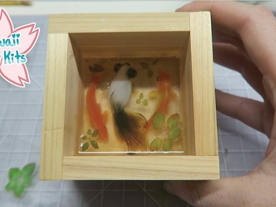 Using 3D Stickers for Resin Fish Ponds! (Kawaii Craft Kits December 2018)