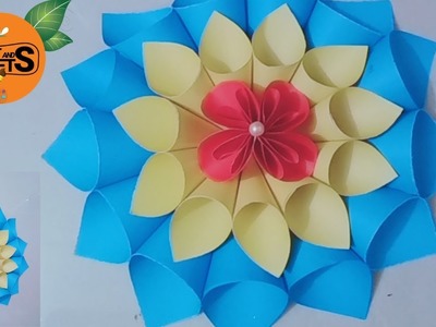 Wall hanging craft ideas | paper crafts for home decoration | paper flowers