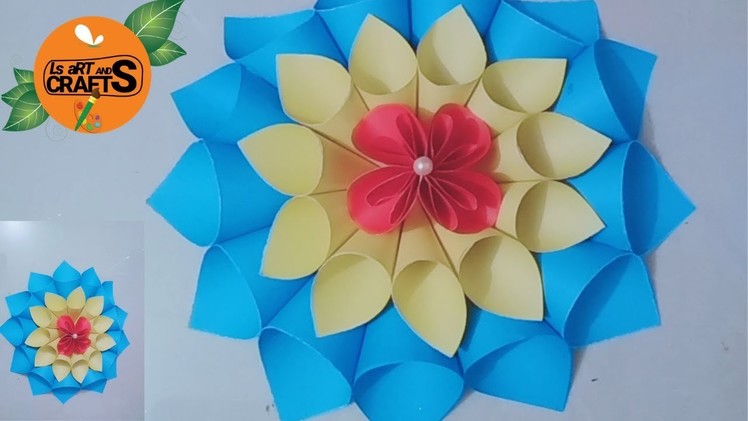 Wall hanging craft ideas | paper crafts for home decoration | paper flowers