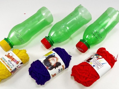 Waste plastic bottle craft idea | best out of waste | plastic bottle reuse idea