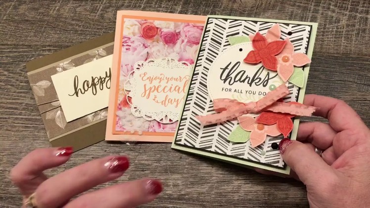 3 Fabulous Cards featuring ways to use your Printed Papers!